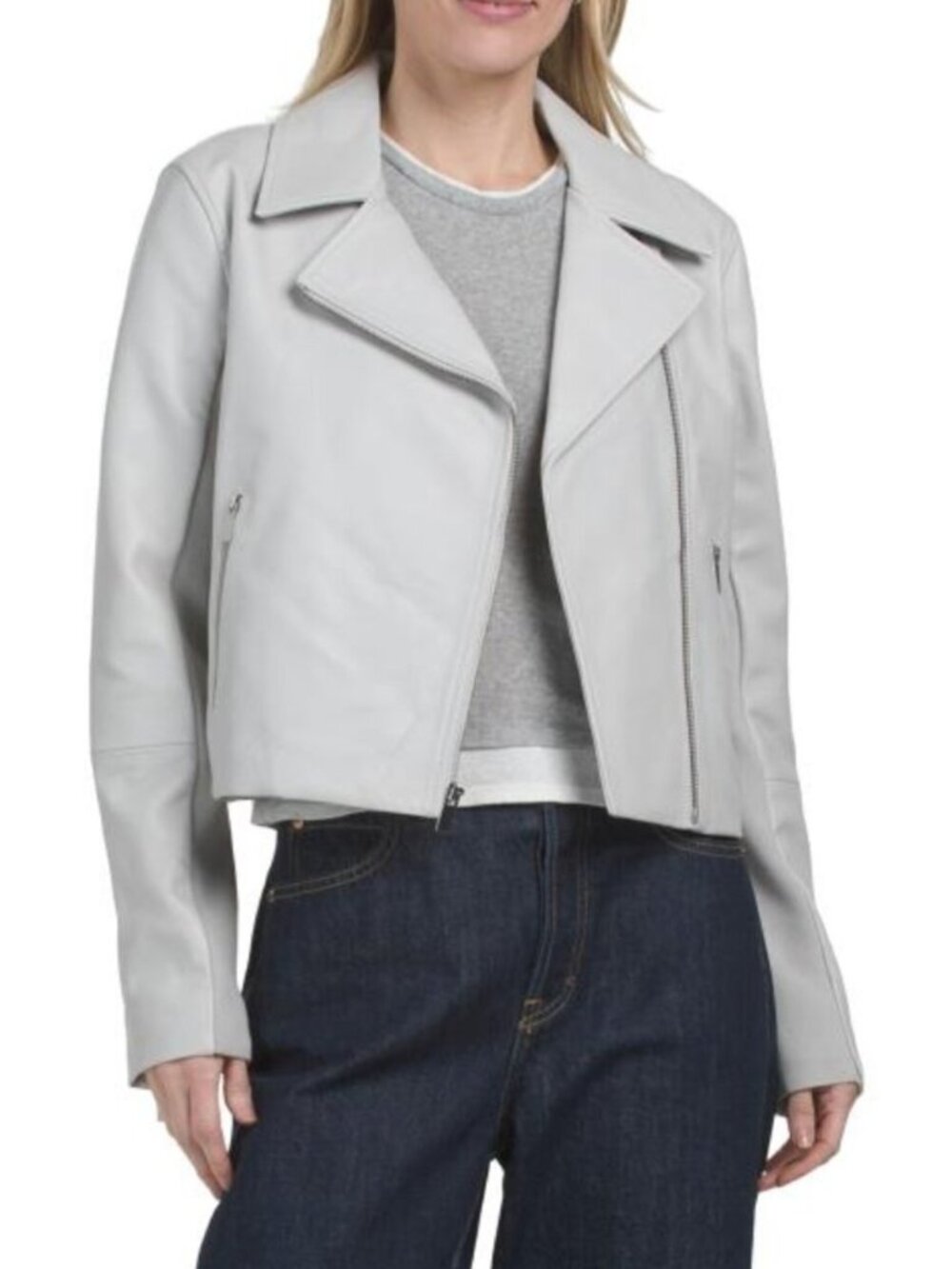 THEORY Leather Moto Jacket
